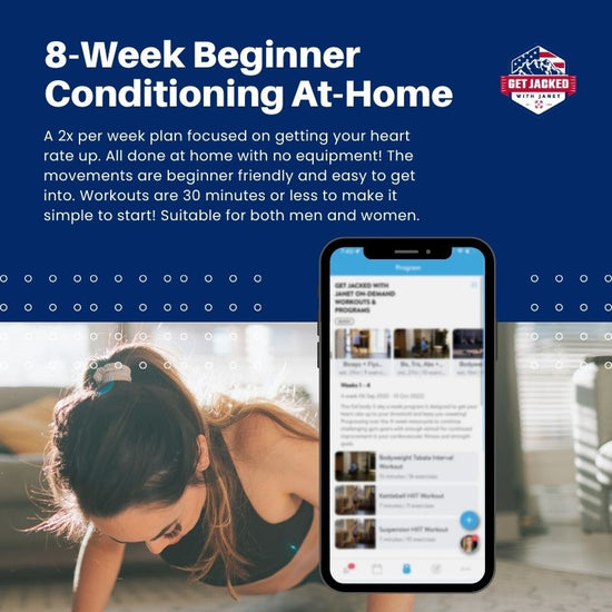 8-Week Beginner Conditioning At-Home (2x/week, 30 Min. Workouts)