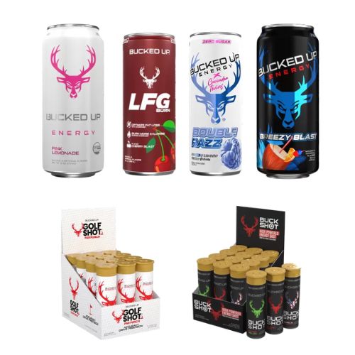 Bucked up energy drinks and energy shots