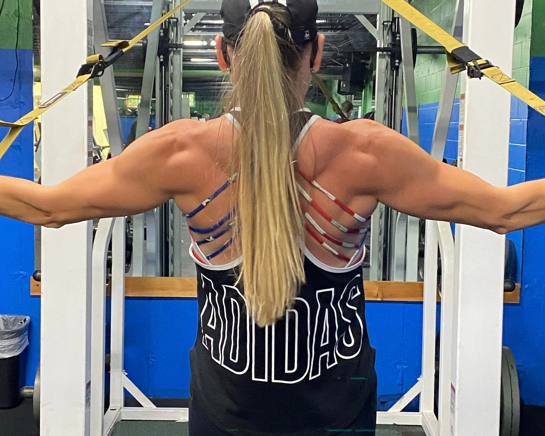 person working out with TRX straps