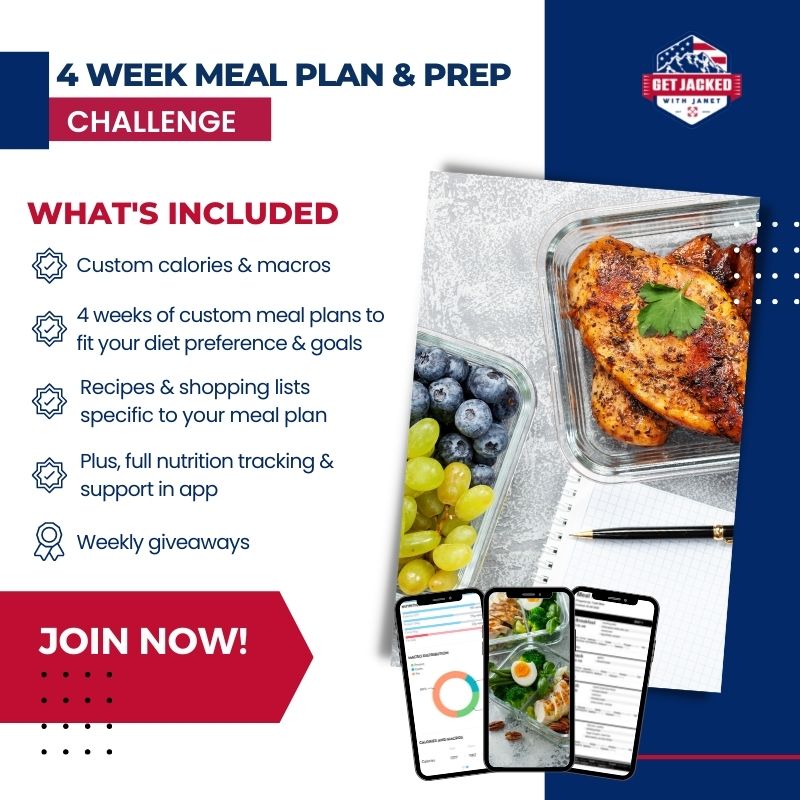 4 week meal plan & prep challenge 