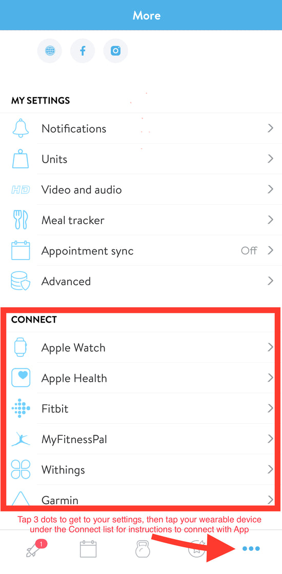 Connect your smart watch to app