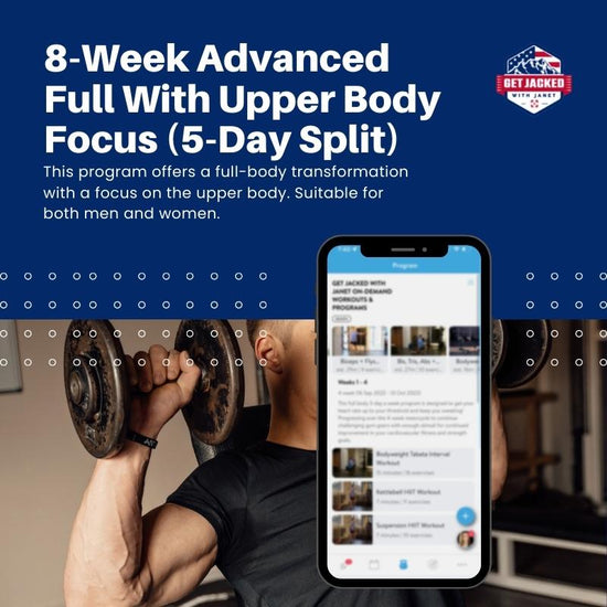 8-Week Advanced Full With Upper Body Focus (5-Day Split)