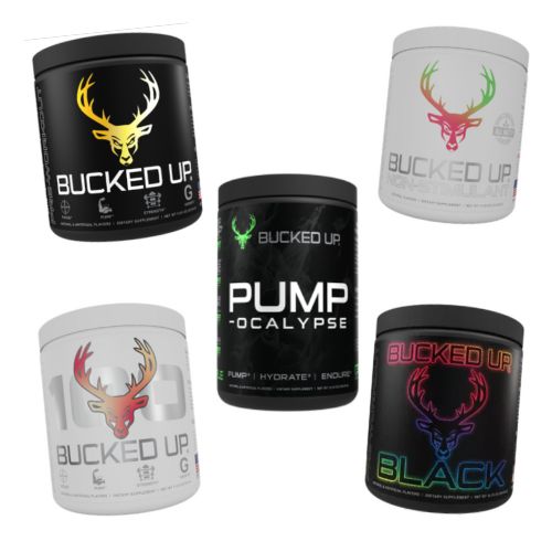 Bucked Up Pre-workout products 