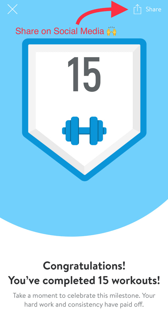 Share your accomplishments on social media