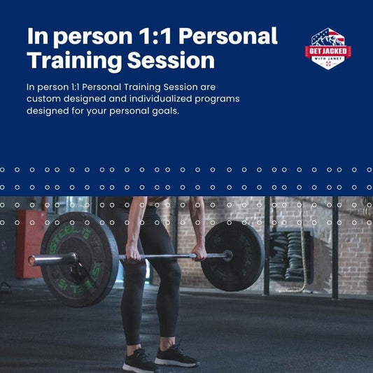 In person 1:1 Personal Training Sessions
